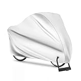Motorbike Cover for Gilera 50 Zulu Oxford Fabric Motorcycle Cover Anti-UV Moped Cover with Lock Holes Windproof Buckle and Elastic Hem,A1-180x60x90