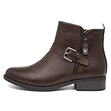 Lilley Mimi Womens Brown Flat Ankle Boot - Size 4 UK - Brown