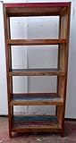 Marblechic - Bookcase in teak recycled wood from industrial boats cm 80x40x180h