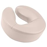 EBANKU Massage Face Cradle Cushion for Massage Tables, Massage Universal Crescent Headrest Face Rest Cushion/face Pillow for Massage Table-Beige