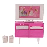 Pink Doll House TV + DVD + Amplifier - Doll House Furniture Set for ages 3 and above