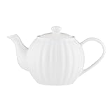 Price & Kensington Luxe 6 Cup Stoneware Teapot White 1100 ml
