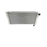 NGYBSFHxsr 2 Row Aluminum Radiator Compatible For VW Corrado 53I VR6 Conversion Turbo 2.9L Manual 1991-1995 Compatible For VW Golf MKII 19E G60 1.8L Manual 1983-1992