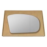 Less4spares Side View Replacement Wing Mirror Glass Compatible with Mercedes-Benz E-Class W211 2002-2006 Blind Spot Right Driver off side RHS O/S