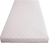 Brillars Thick Travel Cot Mattress, 7.5cm Thick fits Mothercare/Argos etc, 100x70cm Quilted and Comfortable
