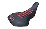 QK RACING Seat Cover Compatible Fit for Suzuki LTZ 400 Z400 Seat Cover 2003-2008 (RED Top/Black Sides)