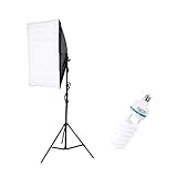 Bonnlo Photography Softbox Lighting Equipment Continuous Lighting System Photo Equipment Softbox Studio lights with Light Stand