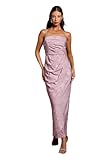 Coast Jacquard Satin Midaxi Dress with Wrap Skirt, 14, Lilac