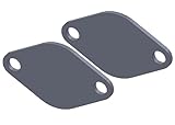 EGR Blanking Plate for VW 1.2, 1.4, 1.9, 2.0 TDI Engines - Fits VW, Audi, Skoda, Seat Diesel Vehicles - 3mm Thick Plated Steel - Perfect for Models Like The Lupo, Polo, Golf, Bora & More (Pair)