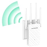WONLINK WiFi Extender Booster 1200Mbps WiFi Booster Range Extender 5GHz & 2.4GHz Dual Band WiFi Repeater Wireless Internet Booster, Repeater/Router/AP Mode, WPS Function, UK Plug