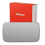 SpareLine Wing Door Mirror Glass - Adhesive‑Type Blind-Spot for Ford Escort 1990-1995 (Right/Off‑Side/Driver)