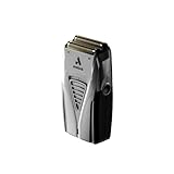 Andis 17260 TS-2 Pro Foil Lithium Titanium Foil Shaver, Cord/Cordless, Smooth Shaving Cordless Shaver with Charger, Light Grey with Burgundy