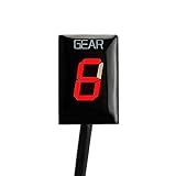 Gear Indicators For Aprilia, for RS125 RSV Mille Tuono RSV4 ETV 1000 Caponord Shiver 750 1-6 Speed Motorcycle Gear Display Indicator Direct Mount(Red)