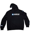 Sparco SP03100NR2M WWW Medium Black Hooded Sweatshirt