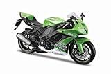 Maisto KAWASAKI NINJA ZX-10R Motorbike - 1:12 Scale - Incredibly Detailed Die-Cast Replica Collectible Motorcycle, Red