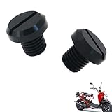 generic 2PCS motorcycle mirror plugs Compatible with Honda Scooters Zoomer,Motorcycle rearview mirror plug blind plug tuning accessories(black)