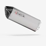Lextek Stainless Steel Matt S41 Exhaust Silencer compatible with Suzuki GSX-R 600 [2001-2005]/GSX-R750 [2000-2005]/GSX-R1000 [2002-2004]/TL1000 [1997-2004] (4 Bolt)