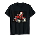 Festive Farmer Santa Claus on His Trusty Tractor T-Shirt