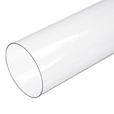 OLYCRAFT 305x90mm Acrylic Round Tube Clear Rigid Acrylic Pipe Clear Round Tube Hollow Round Bar Rod for DIY Crafts Lamps Aquarium Fish Tank Architectural Model Making