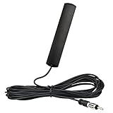 Bingfu Car FM Radio Antenna Aerial Universal Car Stereo Antenna DIN Plug Hidden Windshield Paste with 3Meter/ 9.84ft Extension Cable for Vehicle Auto Truck SUV Radio HD Audio Stereo Receiver Tuner