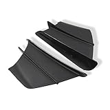 Motorcycle Fairing Winglets Motorcycle Winglet Aerodynamic Wing Kit Spoiler For Aprilia RS660 RS50 RS125 RS250(Black)