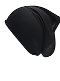 Under Hijab Scarf Tube Stretchable Bonnet Cap (Black)