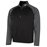 Callaway Golf Mens Long Sleeve 1/4 Zip Waffle Sweater - Caviar - M