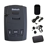 S360 Radar Detector – X/K/Ka Band & Laser Detection, detectable Police Speed Trap Detector for Cars LaserEye and False Alert Filtering (BELESH)