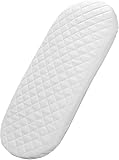 Luxe & Komfort Baby Moses/Pram Basket Mattress | 74 x 30 CM | Hypoallergenic, Thick, Oval Shaped [Made in UK] (Fits Mothercare Moses Baskets)