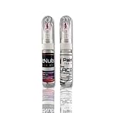 PaintNuts Touch Up Paint suitable for FORD Dover White 2-in-1 Touch Up Pen & Clear Lacquer