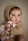 Zero pam Reborn Baby Dolls 50cm Realistic Silicone Baby Doll Reborn Toddler Dolls Real Life Looking Baby Dolls Lifelike Baby Newborn Doll with Soft Body