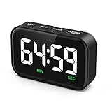 OQIMAX Digital Kitchen Cooking Timer, Digital Timer Battery Powered, Magnetic Countdown Count Up Timer with Large LED Display, Adjustable Brightness & Volume, for Cooking, Class, Work, Study, Sport