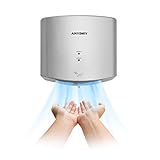 anydry 2630S Compact Hand Dryer Automatic High Speed Electric Hand Dryer,Commercial or Household,Hand Dryer for Toilets.(Slive)