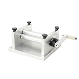 Lfhelper DIY Manual Plate Rolling Machine for Wood, Plastic, and Metal Strips, Precision Sheet Roll Bending Rolling Machine with Adjustable Rollers for Model Boats and Rail Models