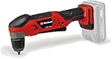 Einhell Power X-Change Cordless Right Angle Drill - 18V, 45Nm, 10mm Quick-Release Chuck, LED Light, Rotatable Battery Holder for Working in Tight Spaces - TE-AD 18 Li-Solo (Battery Not Included)