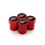 4 Pcs Metal Car Valve Caps for Ford ST Line Focus X 2 3 Mondeo Fiesta Kuga MK2 MK3 MK4 Car Wheel Tyre Cover Emblem Car Tire Accessories,C