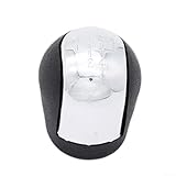 Niceminiwall 5/6 Speed Gear Shift Knob Chrome Black ABS Replacement for Vauxhall for Astra for Vectra for Corsa for Combo B C Models(5 Speed)