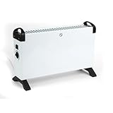Beldray Convector Heater - Free-Standing Indoor Radiator, Adjustable Thermostat, 3 Heat Settings, Fast Heat-Up, Auto Shut-Off Thermal Cut Out, Silent Operation, Portable, 750W/1250W/2000W, EH3334