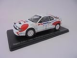 OPO 10 - 1/24 scale model car compatible with Toyota Celica Turbo 4WD Rally C.Sainz #1 1992 - Hachette Japan VQJ197