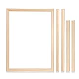 Wooden Frame Canvas Stretcher Bars 30x40 cm/12x16 inch, DIY Frames for Paint by Numbers Canvas Paintings, DIY Frame Kit for Diamond Painting Cross Stitch Easy to Assemble