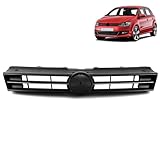 ROBUST Front Upper Main Grill Black With Chrome Moulding for Volkswagen Polo 6R0853651G 6R0853651C 6R0853651G9B9 2009-2014
