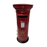 Replica British ER Pillar Post Box Or Letter Box - Red, Small