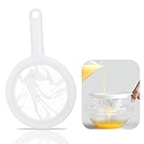 Bralucy Mesh Strainer Sieve 400 Mesh Filter Net Kitchen Ultra-Fine Juice Filter Food Filter Spoon for Seedless Jam, Flour, Yogurt, Soy Milk, Coffee, Honey Tea