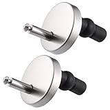 Universal Toilet Seat Fixings Kit - Heavy Duty Quick Release Toilet Seat Hinges & Bolts - Anti-Slip D Shape Toilet Seat Buffers - Fittings for Soft Close Hinges Replacement
