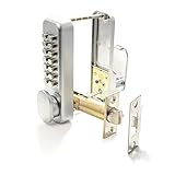 Digital Door Lock, 14 Button Combination Door Lock with Holdback Feature. Weather Resistant Code Lock with 3-7 Digit Code Length. Supplied Complete with fixings. Keyless Door Lock