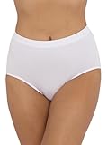 ArkXani Women’s Seamless Control Maxi Briefs High Waisted Breathable Underwear Comfortable Ladies Romance Lingerie Girls Full Brief Panties White (L)
