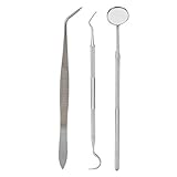 Oral Care Kit 3pcs/Set Stainless Steel Oral Care Kit Plaque Calculus Removal Dental Hygiene Tool for Home Use