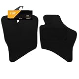 FSW - Tailored Mats - Fits MAZDA Bongo 1999-2020 - Black Carpet - Anti Slip Mat - Non Slip Car Floor Mat, Fitted With Granulated Backing, Edged With Black Cloth Binding - 2 Pc Floor Mat Only