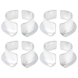 YINETTECH 4 Pairs Motorcycles Exhaust Half Moon Collets Compatible with Honda