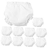 TOYANDONA 10pcs Doll Panties Underwear Doll Diaper Bag Baby Doll Lingerie Baby Doll Food Doll Baby Diapers Miniature Dollhouse Baby Diapers Cabbage Patch Girl Cloth The Fabric Child White